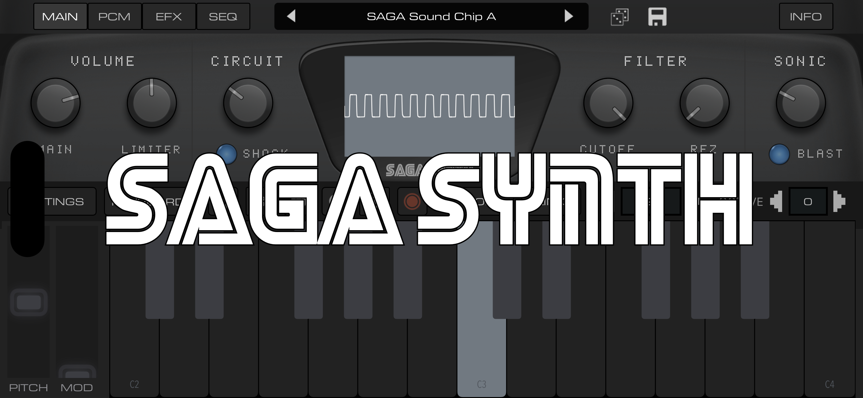 SAGA Synth | 16-Bit Sonic Fun!