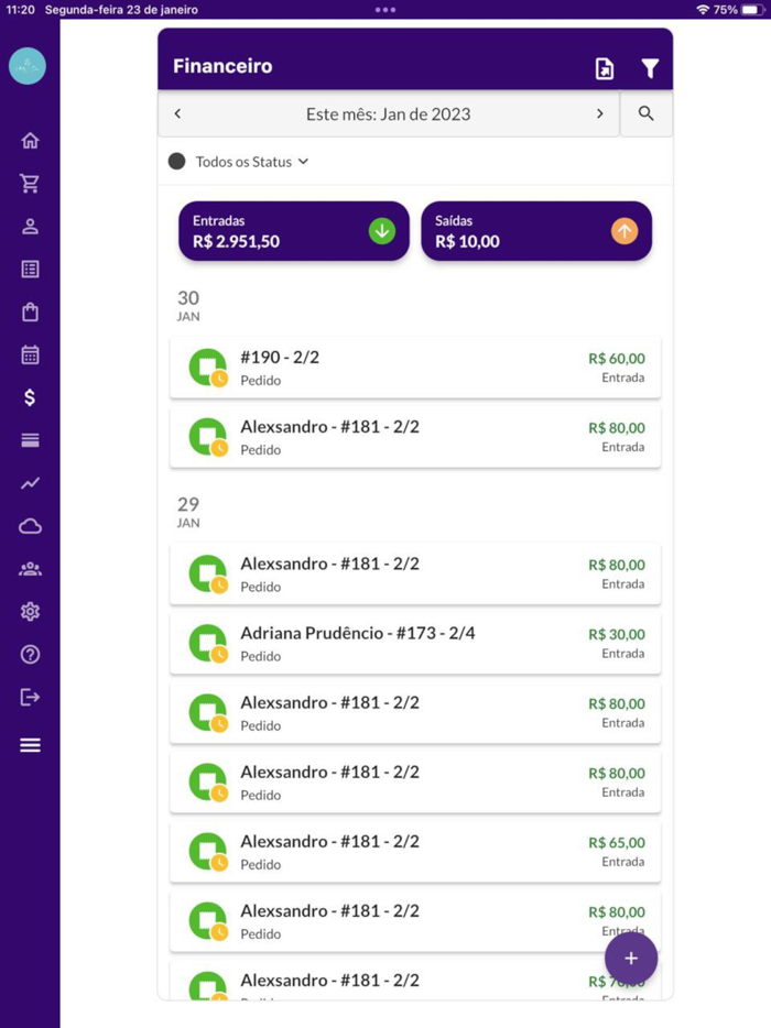 Jarbas Sales and Orders