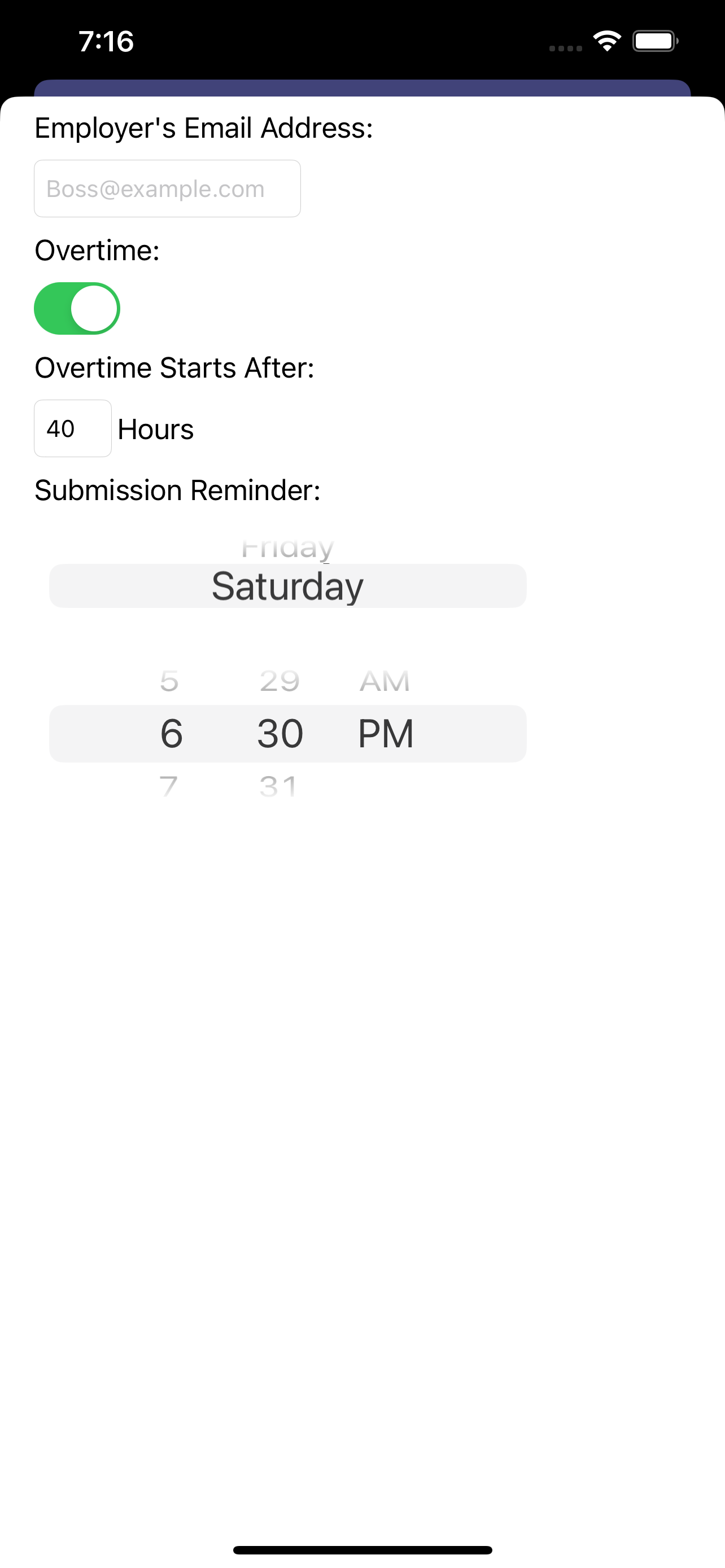 EDIT TimeCards