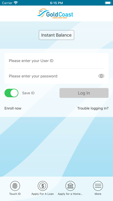 Gold Coast Federal CreditUnion Screenshot