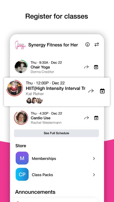 Synergy Fitness for Her Screenshot