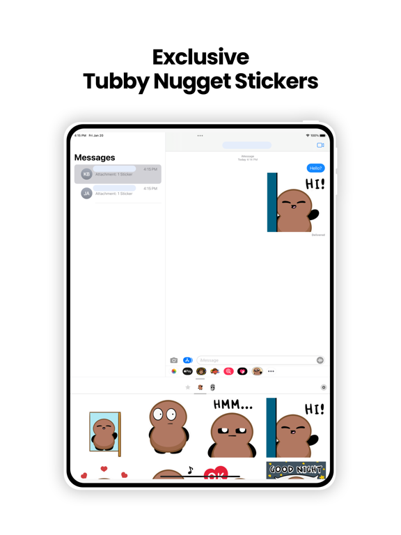 Tubby Nugget Stickers