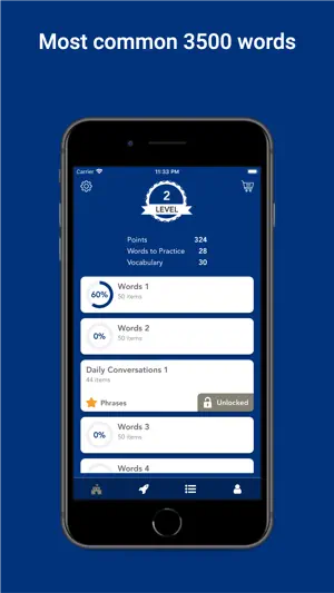 Tobo: Learn Finnish Vocabulary screenshot 1