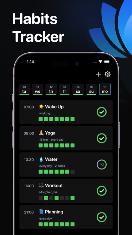 Daily Habits Tracker & Planner