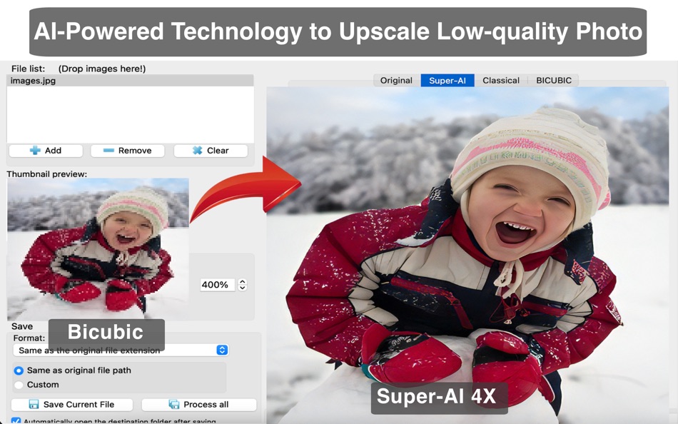 #1. Super-AI Photo Enlarger (macOS) 由: 秀英 朱