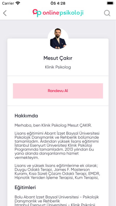 Online Psikoloji Screenshot