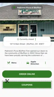 How to cancel & delete padrone’s pizza bluffton 1