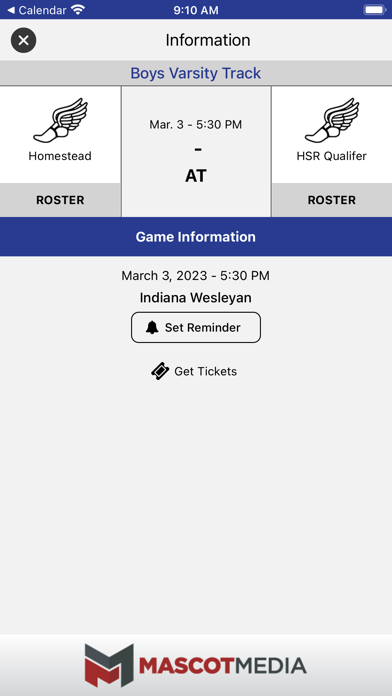 Homestead Spartan Athletics Screenshot