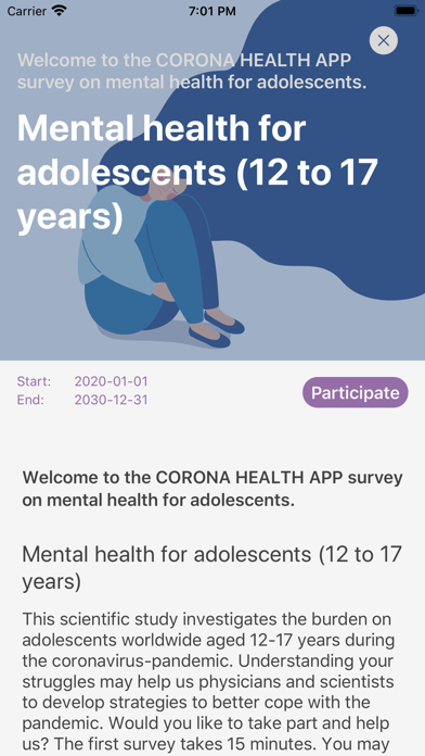 Corona Health Screenshot