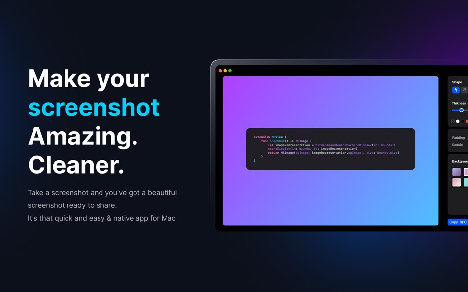 #1. RapidSnap (macOS) Podle: Ahmed Ammar