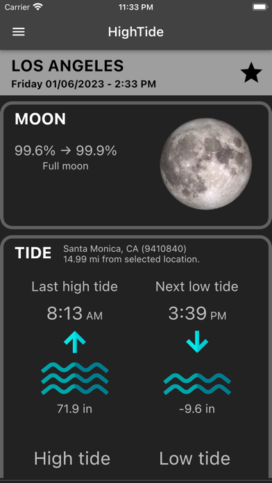 HighTide: tides & weather Screenshot