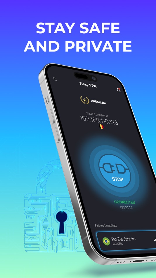 #1. Flexy VPN: Fast Stable VPN (iOS) 由: Bosphorist
