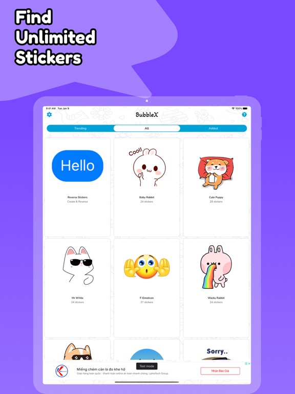 Screenshot #4 pour BubbleX - iMessage Sticker App