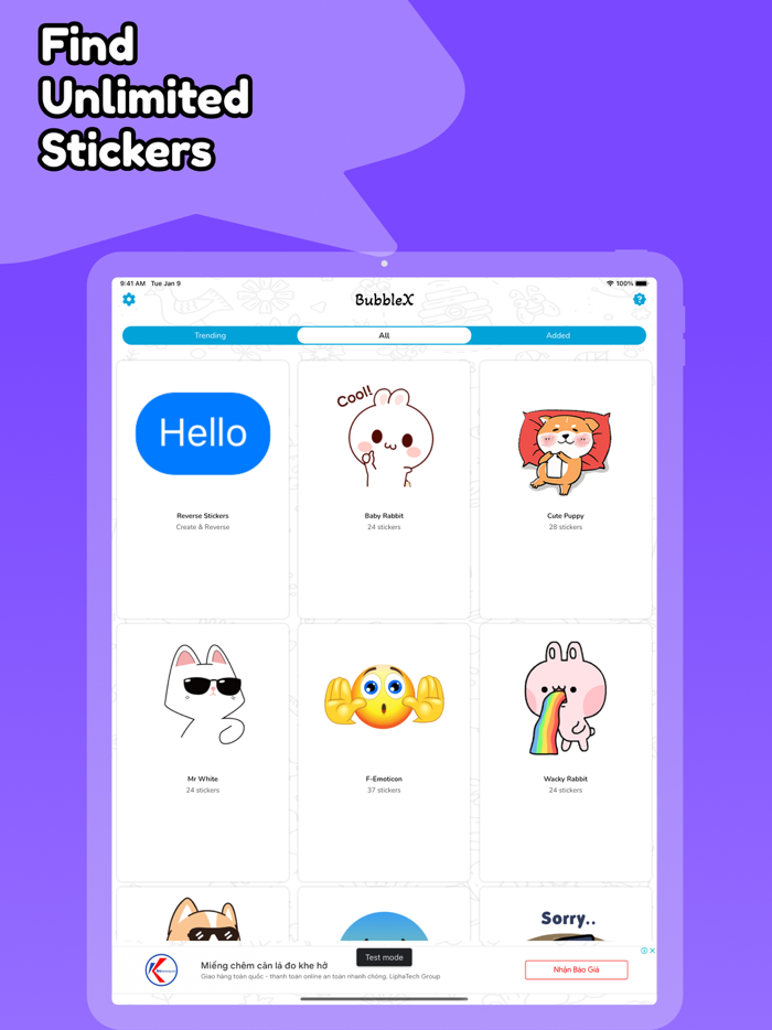 BubbleX - Text Stickers Maker
