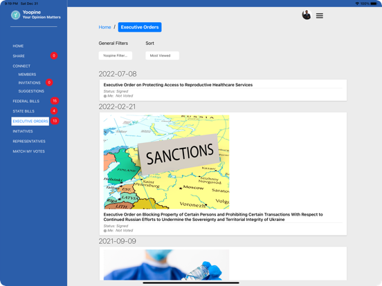 Townhall USA iPad screenshot 4 - Reference app