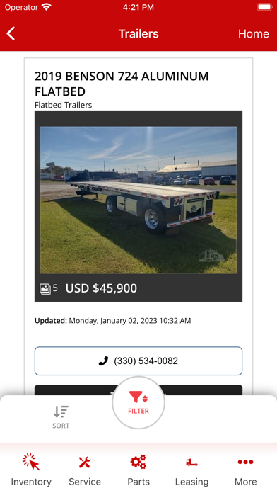 Tri-State Trailer Sales Screenshot