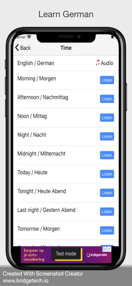 Game screenshot Learn German language  deutsch apk
