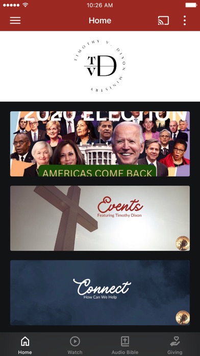 Timothy V Dixon Ministry Screenshot