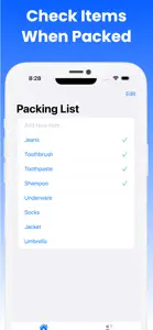 Packing List* screenshot #2 for iPhone