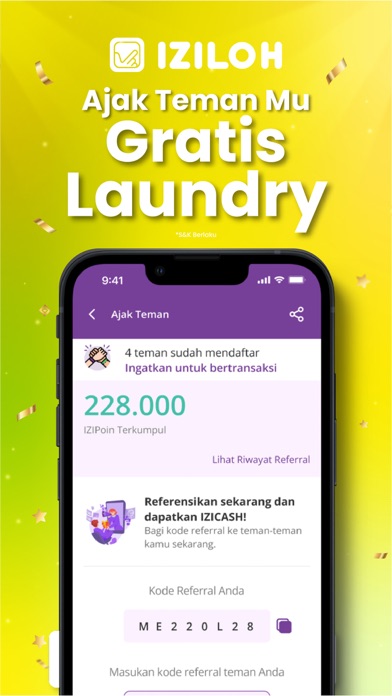 IZILOH - Smart Laundry App Screenshot