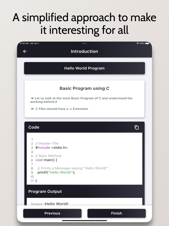 UpSkill - Coding Simplified iPad screenshot 5 - Education app
