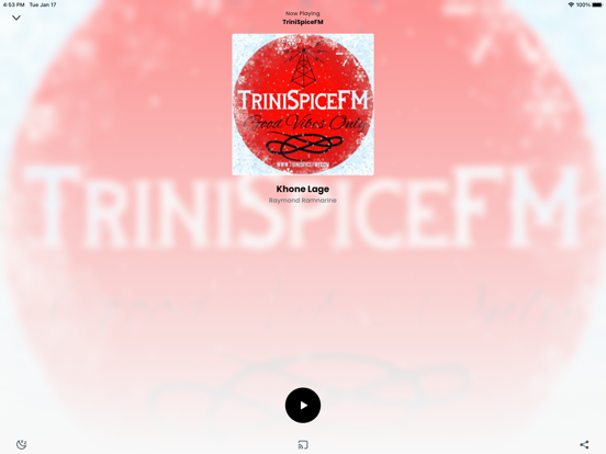 TriniSpiceFM iPad screenshot 3 - Entertainment app