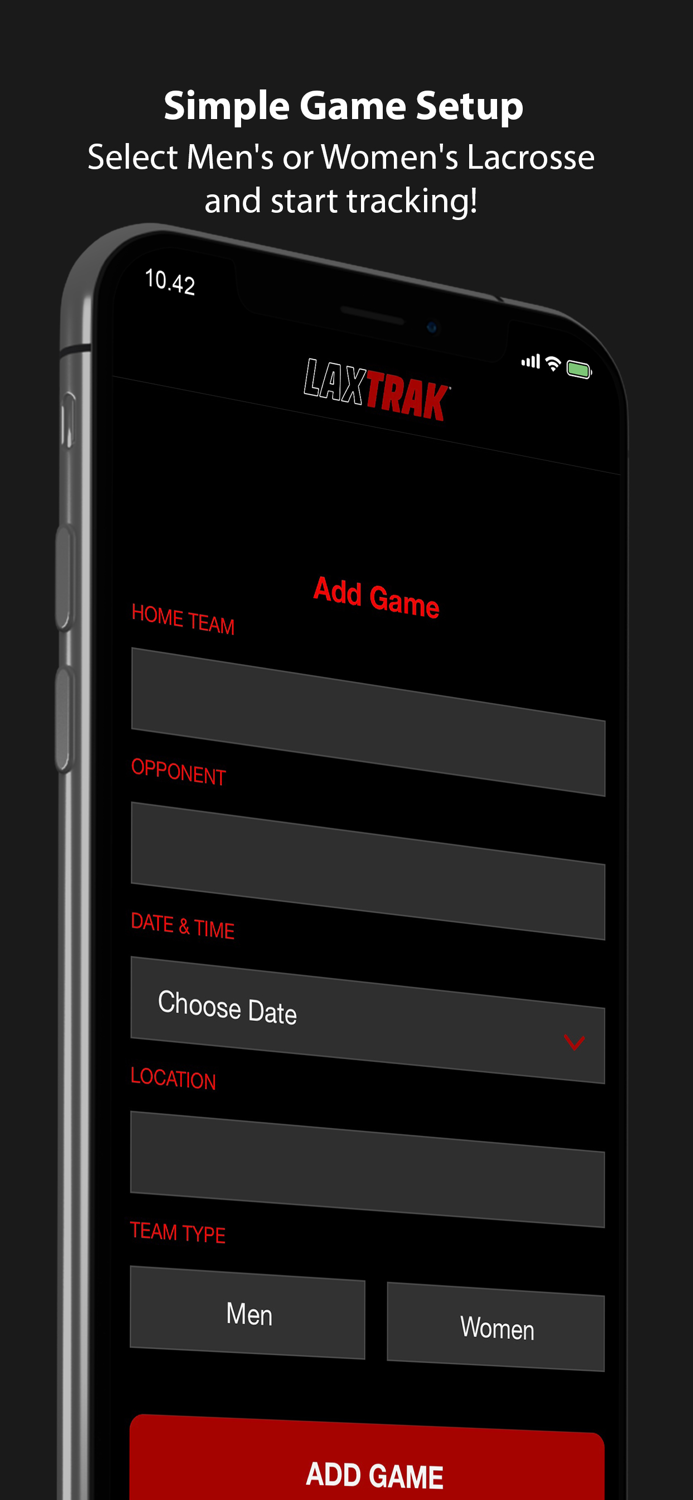 LaxTrak - Lacrosse Game Stats