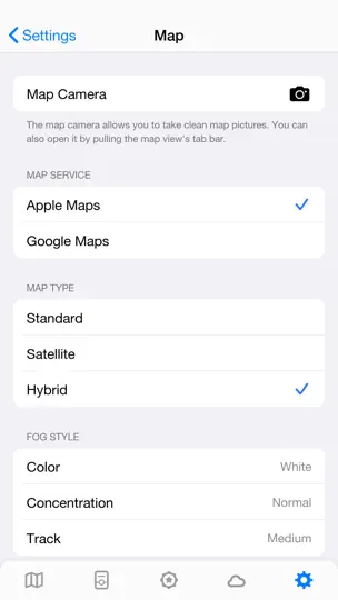 Capture d'écran de Fog Of World sur iPhone 10