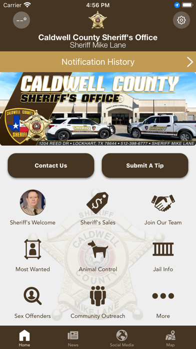 Caldwell CO Sheriff (TX) Screenshot