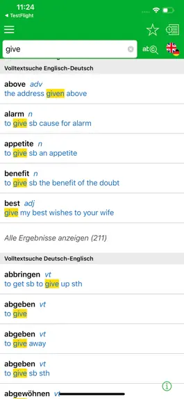 Game screenshot SCHULE Wörterbuch Englisch apk