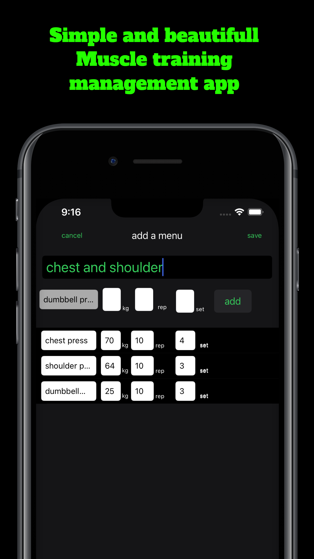 Simple Beautiful Training App