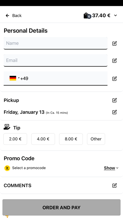 Pizza Bambino Cologne Screenshot