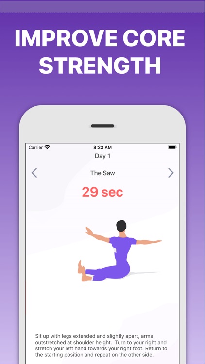 5 Minute Pilates Workouts screenshot-1