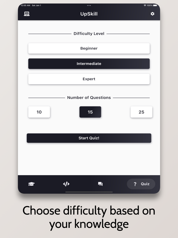 UpSkill - Coding Simplified iPad screenshot 6 - Education app