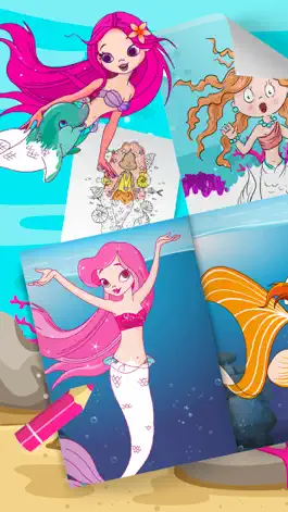 Game screenshot Magic mermaid coloring book mod apk