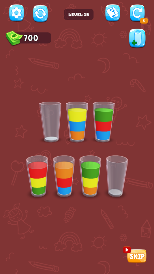 #3. Sort Juice 3D (iOS) 由: Gamee