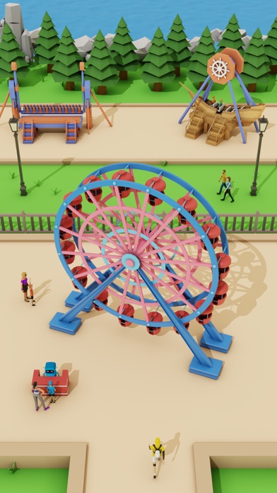 Theme Park Tycoon: Fun 3D Game Screenshot