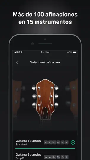 Captura de pantalla de GuitarTuna: Afinador, Acordes en iPhone 4