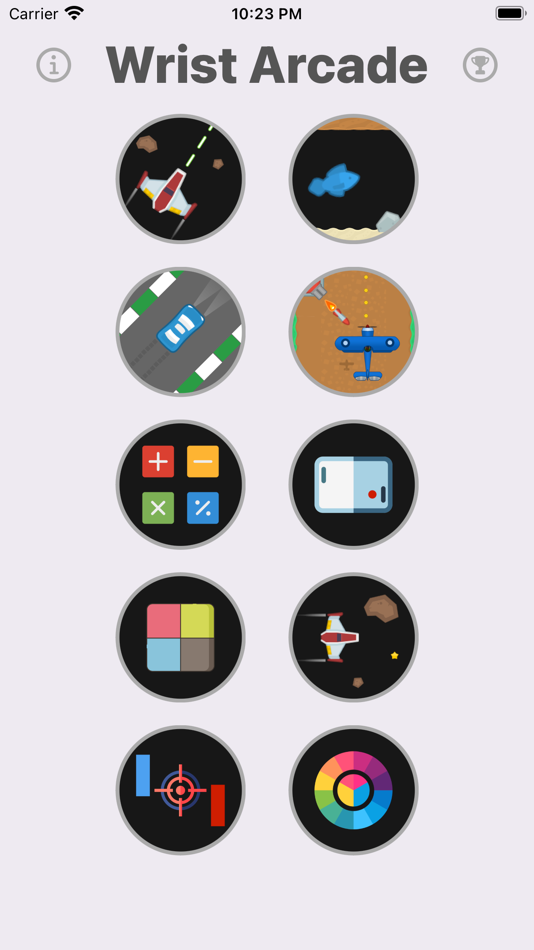 #2. Wrist Arcade 10-in-1 (iOS) 由: Vineet Patil