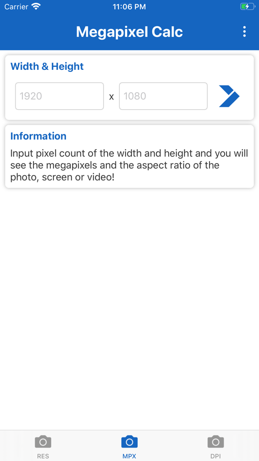 #2. Megapixel Calculator (iOS) بواسطة: Tihomir Radev