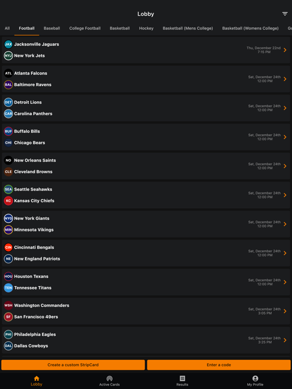 Screenshot #5 pour StripCard - Sports Party Game