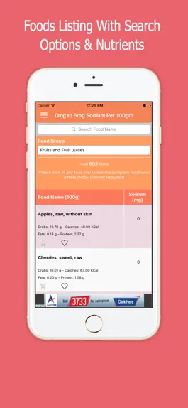 Game screenshot Low Sodium Foods apk