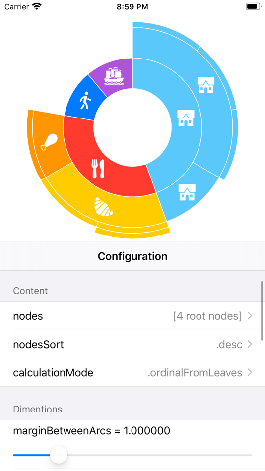 #1. Sunburst Diagram (macOS) 由: Ludovic Landry