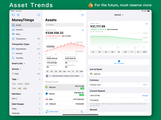 MoneyThings - Finance Trackerのおすすめ画像5