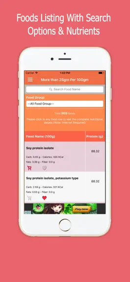 Game screenshot High Protein Diet Foods Guide apk