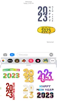 How to cancel & delete good new year 2023 stickers 3