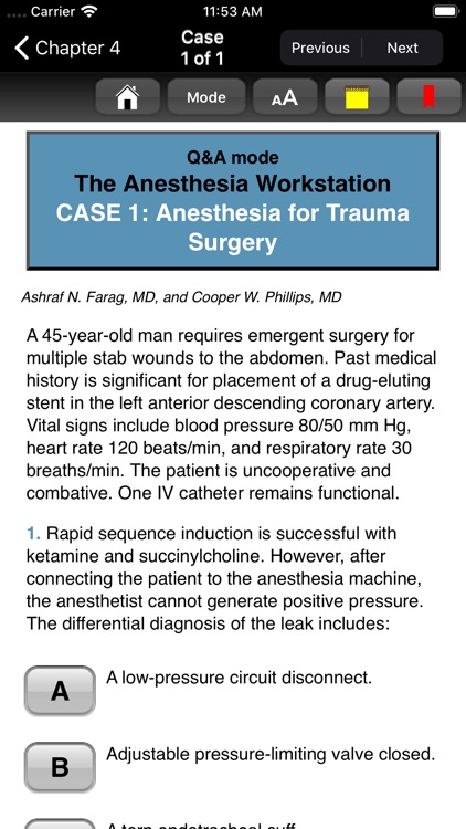 Clinical Anesthesiology Cases screenshot-3