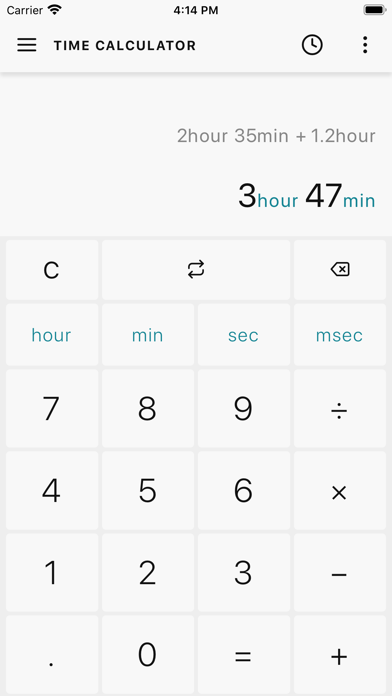 Time Calculator. screenshot 2