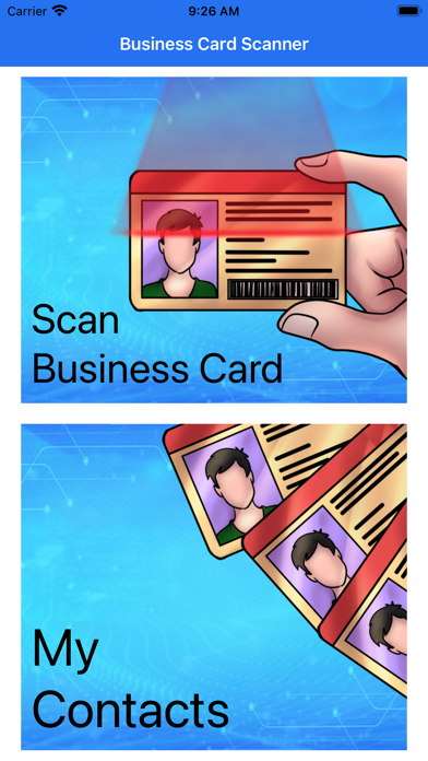 Business Card Scanner iReader Screenshot