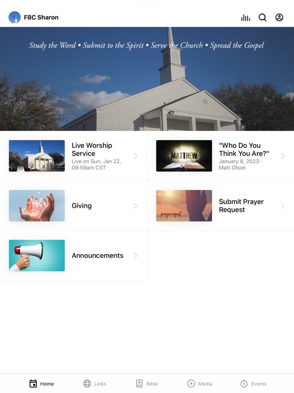 Screenshot #4 pour First Baptist Church of Sharon